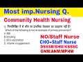 Rajasthan CHO &amp; Staff Nurse MCQ important Questions, Rajasthan CHO MCQ, Exam date- 3 March 2024