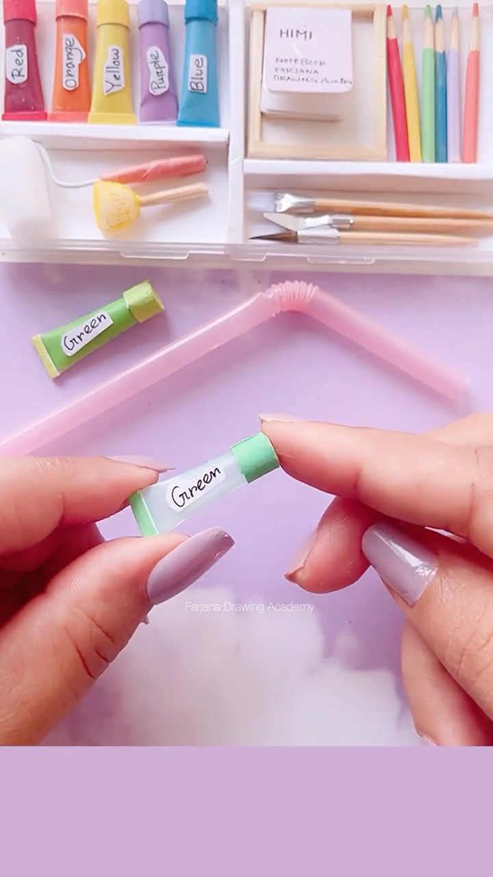How to make miniature painting set #art #painting #diy #shorts