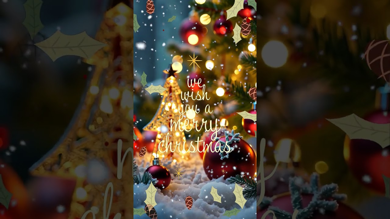 A very beautiful "Merry Christmas" to you🎄✨" 