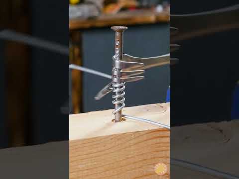 Draht schnell und sauber wickeln 🔄 Der clevere Gabel-Hack! #DIY