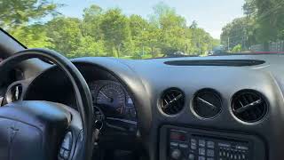 2001 Pontiac Firebird WS6 Trans Am Coupe Interior Ride Along