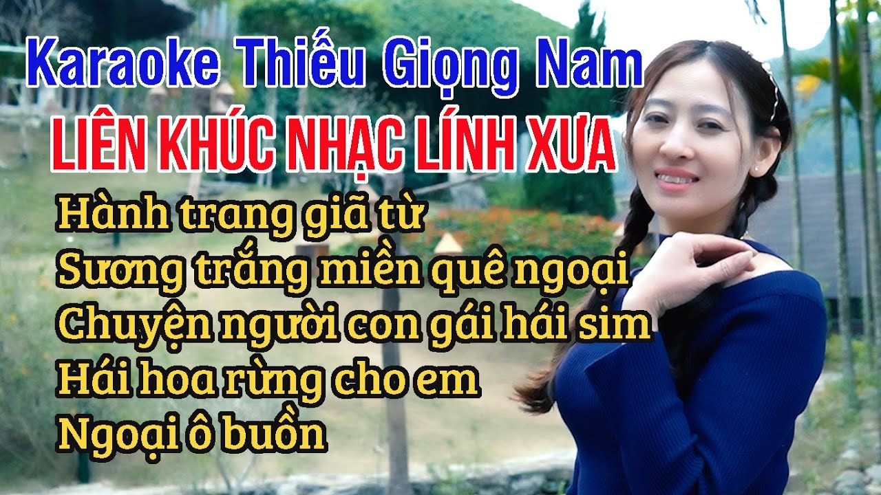 Liên Khúc Nhạc Lính Xưa ✔ Karaoke Thiếu Giọng Nam ► Song Ca Với Ngọc Lan ❖ Thiết TV