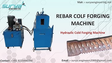 Rebar Hydraulic Cold Forging Machine | Rebar Upsetting Cold Forging Machine  | Bar Forging Machine