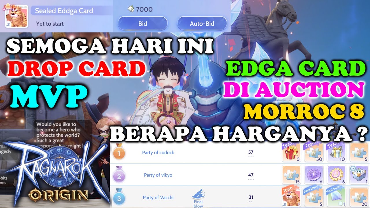 SEMOGA HARI INI DROP MVP CARD! EDDGA CARD DI AUCTION DI MORROC 8
