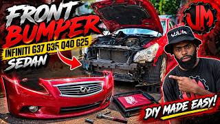 How to Remove a G35/G37 Sedan Front Bumper