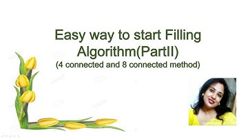 Easy way to start Filling Algorithm(PartII) (Boundary fill & Flood fill )
