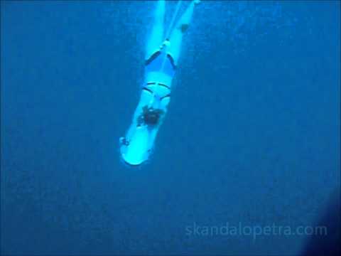 Skandalopetra Freediving W.Eur.Rec. -59m Chalki island Greece 2010 ,Galina Shlyahtenko