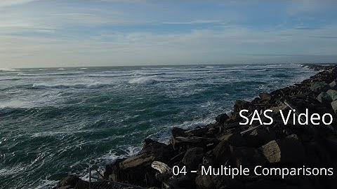 SAS-04: Multiple Comparisons Procedures