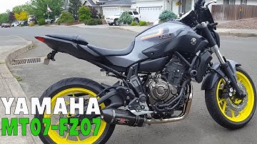 Yamaha MT07 -FZ07 Best Exhaust Sound  Akrapovic, M4, Toce, Termignoni, Yoshimura, Ixil, Arrow