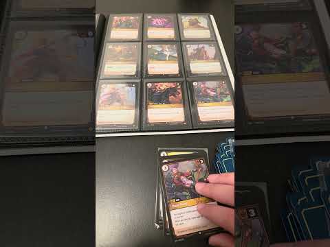 Adding my new Riftbound Spiritforged cards to my binder