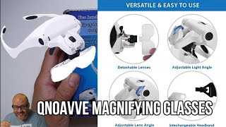 LED Magnifier Headset Review (Dilzekui Head Mount Magnifier with LED Light)  Model: MG82000MC 