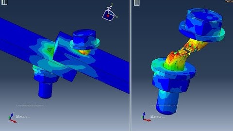 tow plates #Bolt assembly  #ductile#damage using #abaqus