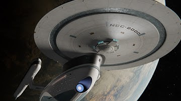U.S.S. Excelsior NCC-2000 Ambient Fly-Around | A Star Trek Fan Animation