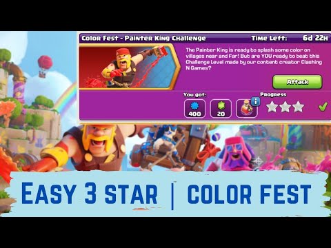 Clash of Clans event challenges: How to complete Colour Fest