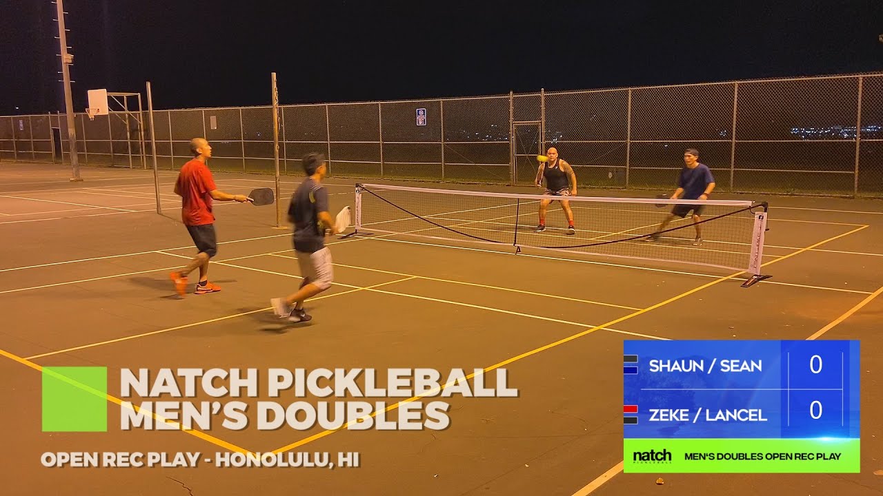 Pickleball Men's Doubles Rec Play feat. Zeke/Lancel vs Shaun/Sean YouTube