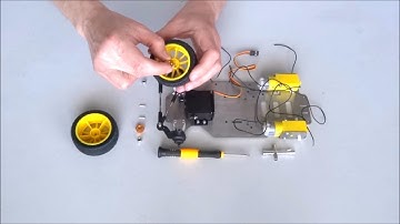 Assemble XiaoR Geek Donkey Car Raspberry Pi Robot Step 5:  Install The Wheels