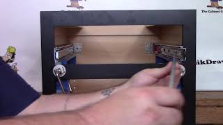 Quikdrawers.com- How To...Install full extension drawer guides w/Kreg Jig