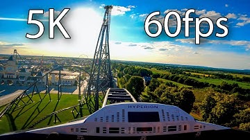 Hyperion front seat on-ride 5K POV @60fps Energylandia
