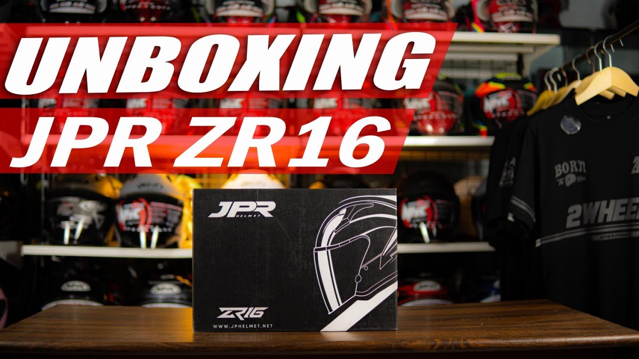 Jpr R16 REVIEW DAN UNBOXING JPR ZR16 | HARGA 200 RIBUAN MODEL RACING LOOK - YouTube