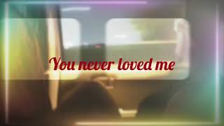 You never loved me… sad audio