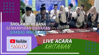 Sholawat Rebana Semampiran Banaran Grabag Magelang saat acara Pengajian Khitanan