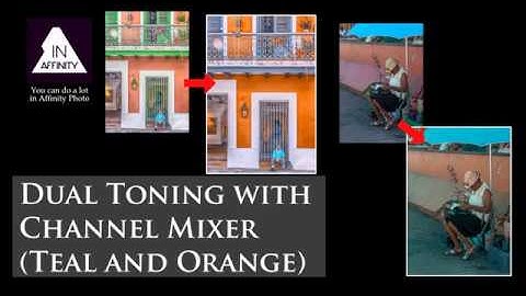 Dual Toning (Teal and Orange) with the Channel Mixer (in Affinity Photo)