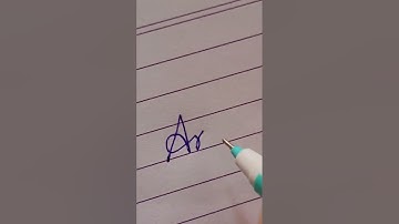 Aryan-beutieful name in cursive writing  - cursive writing for beginner #short