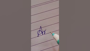 Aryan-beutieful name in cursive writing  - cursive writing for beginner #short