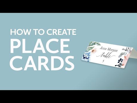 How to Create Place Cards | Wedding Place Cards | Bridal Shower Place Cards | Table Numbers