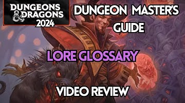 LORE GLOSSARY | D&D 2024 DUNGEON MASTER