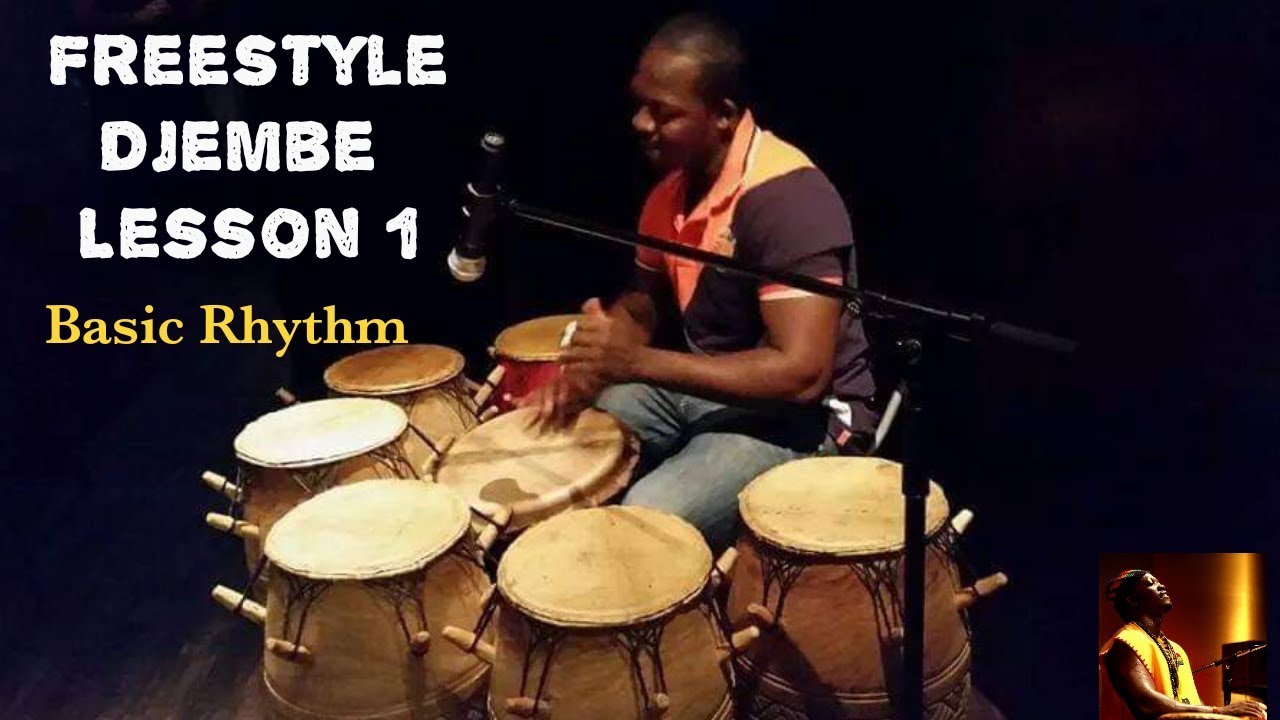 Percussion English and Japanese How to learn and play Djembe lesson 1