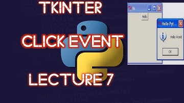 How to link Buttons with functions with Tkinter | Click event|Python Tkinter