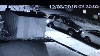 Surveillance video: Driver hits parked cars before taking off