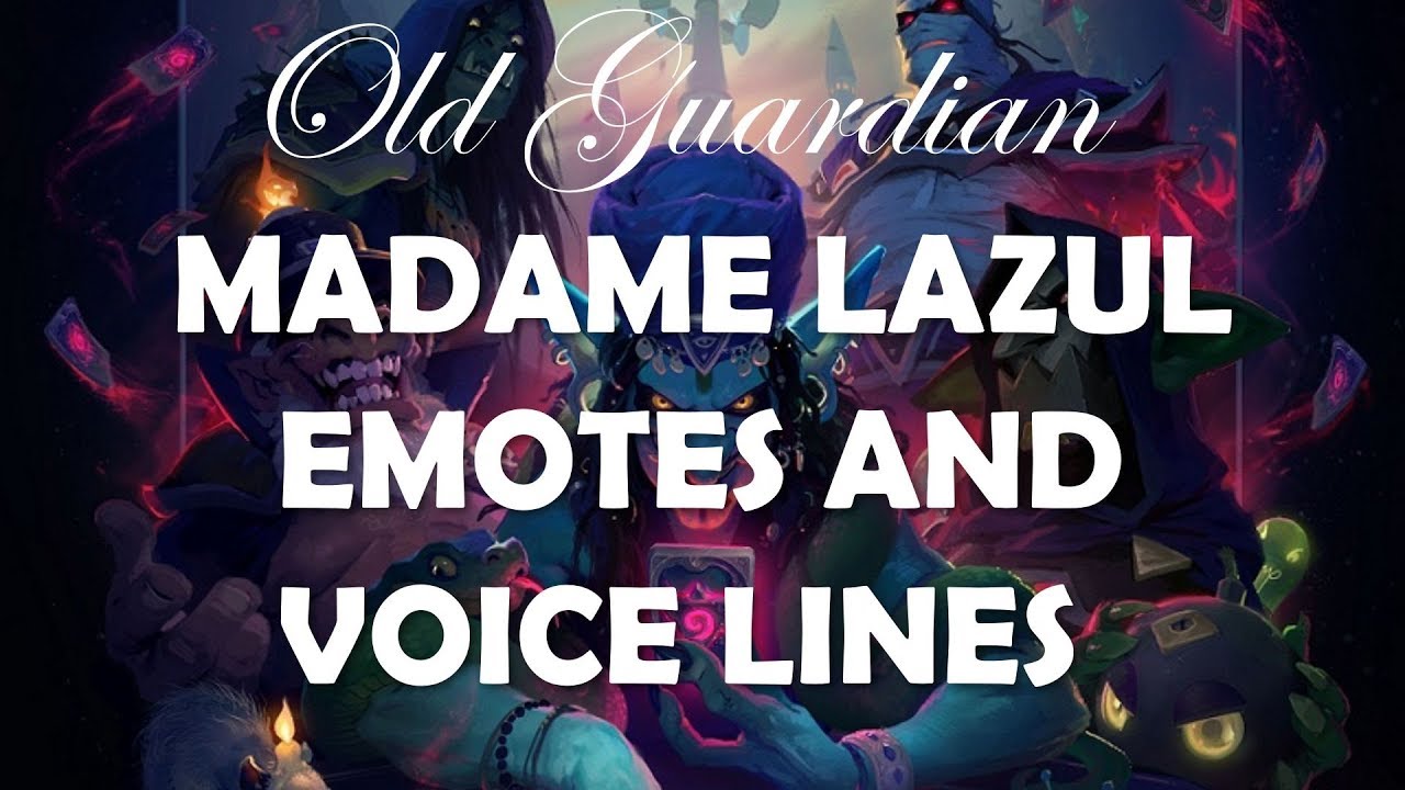 New Hearthstone Priest Hero Madame Lazul emotes and voice lines
