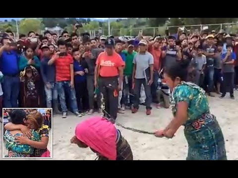 Woman gets public whipping by own mum for stealing clothes in Guatemala