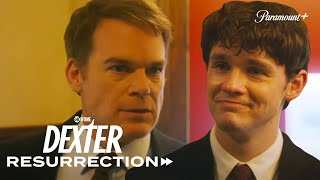 Harrison Supports Dexter at Prudence’s Funeral | Dexter: Resurrection