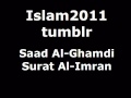 Saad alghamdi surat alimran chapter 03  quran recitation