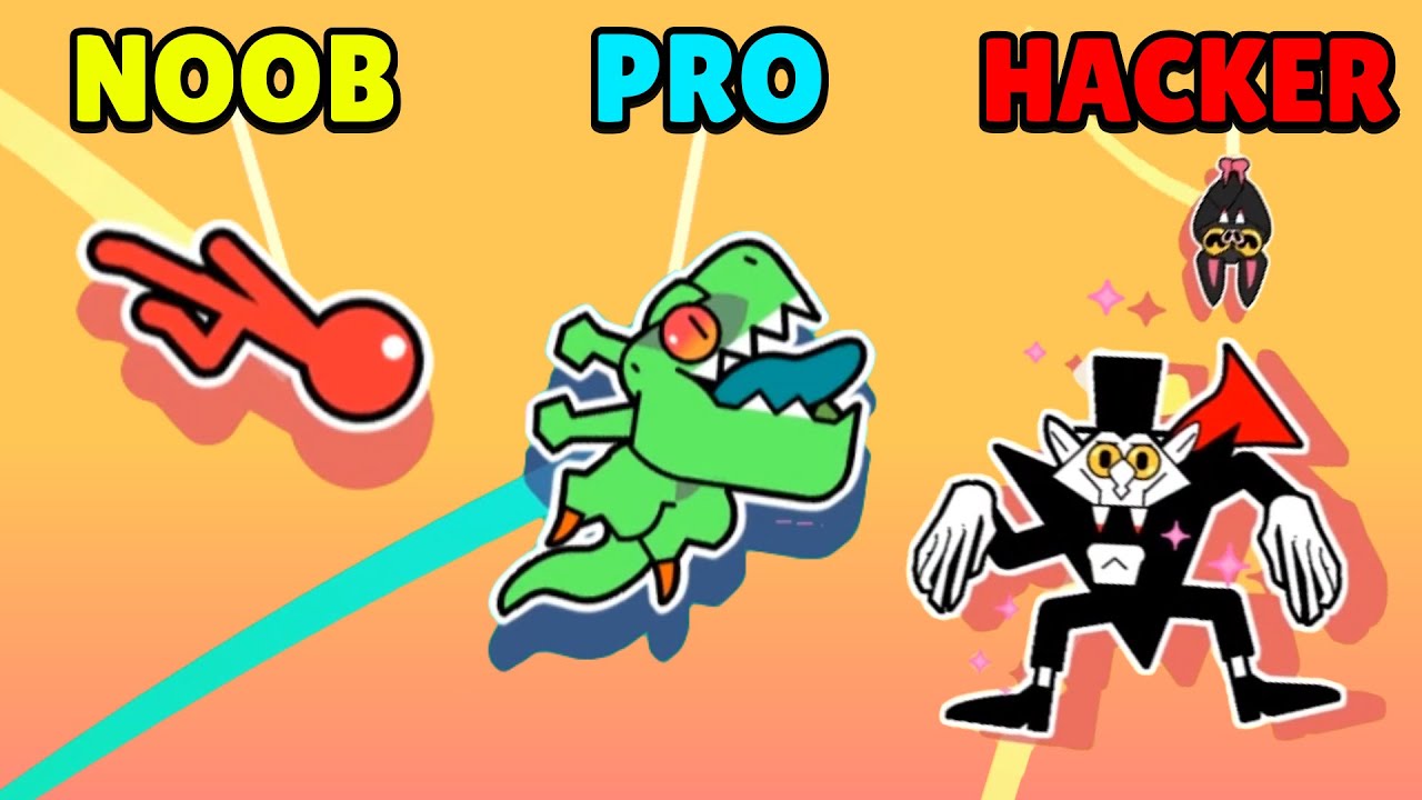 NOOB vs PRO vs HACKER, Stickman Hook