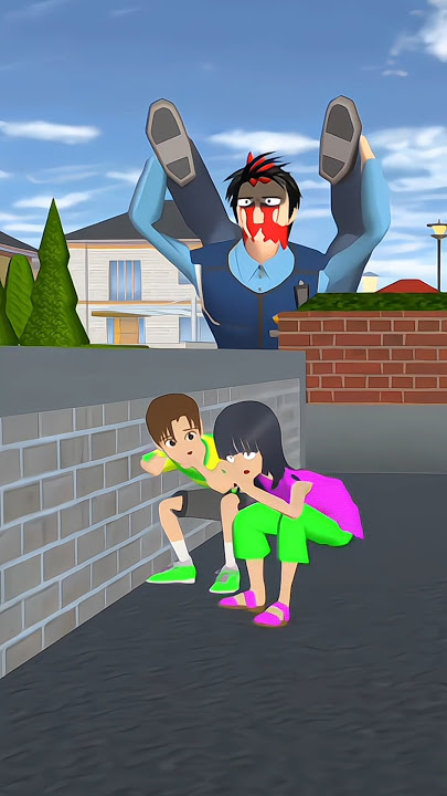 A giant monster police is entering the city #sakuraschoolsimulator #dramasakuraschoolsimulator