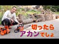チェンソーの目立てをして調子に乗りすぎました