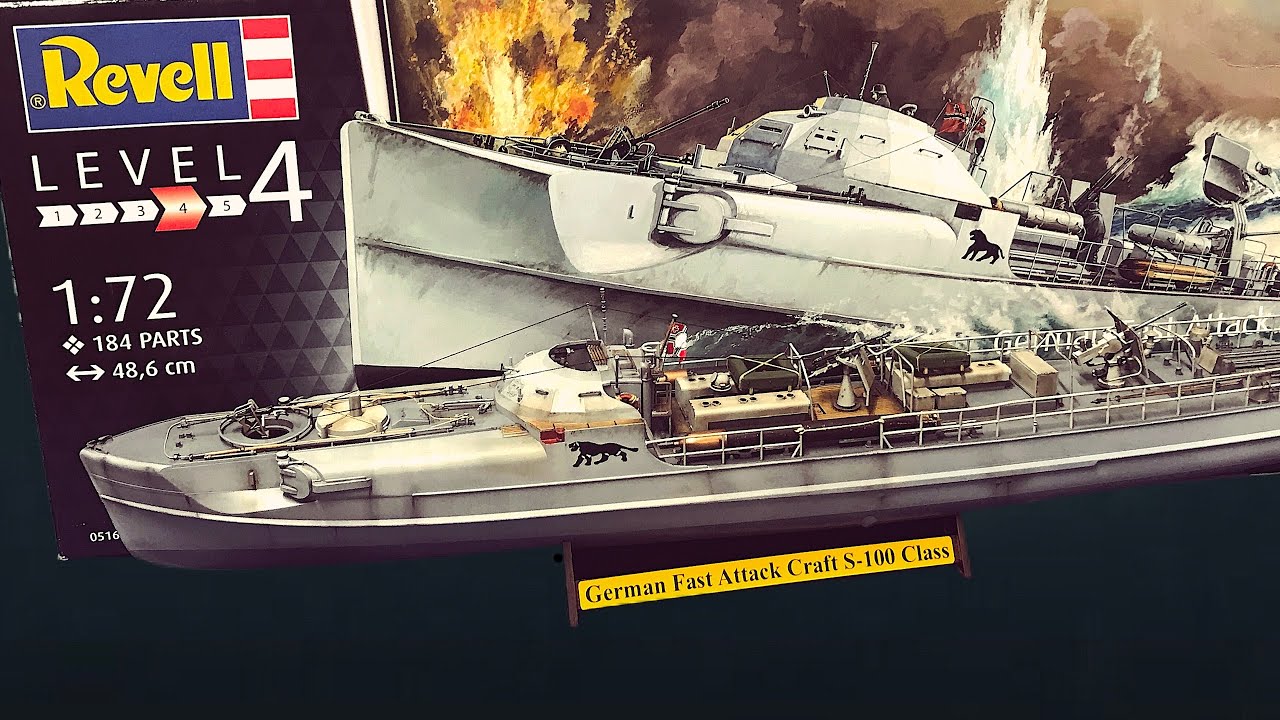 Revell 1/72 Schnellboot (高速戦闘艇 )S-100 REVELL 1:72 Schnellboot S-100 : Full build / Narrated - YouTube