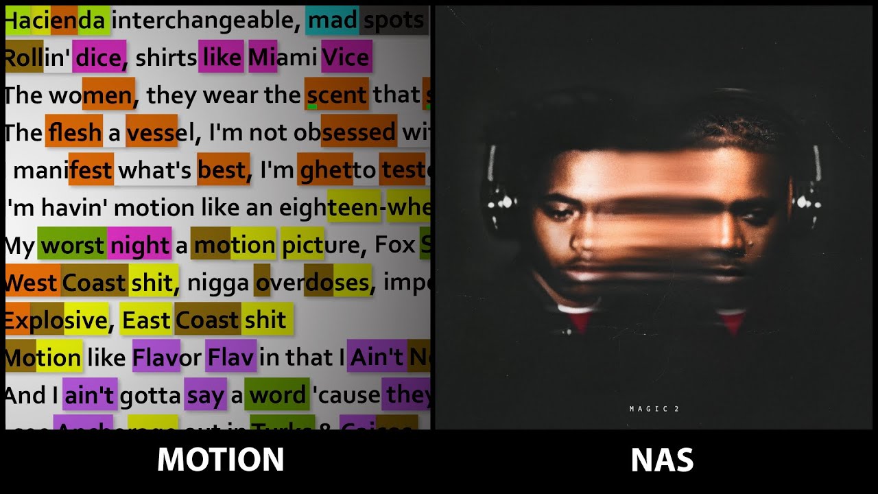 Nas Motion [Rhyme Scheme] Highlighted test YouTube