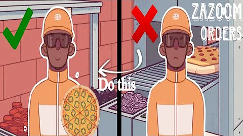 [Tutorial] How to complete zazoom pizza orders (using my 3-5-7 trick) in Good pizza great pizza