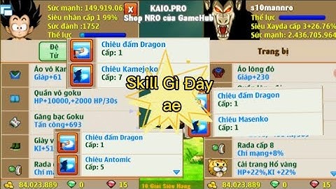Ngọc Rồng Online - Comback lại game và mở sk2 cho acc sv10 và cái kết #mẫnnro #ngocrongonline #sv10
