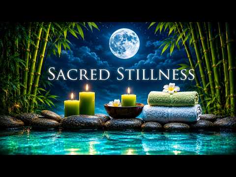 12 Hours of Sacred Stillness Music: Moonlit Spa Sleeping Music | Deep Healing Sleep Meditation Music