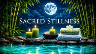 12 Hours of Sacred Stillness Music: Moonlit Spa Sleeping Music | Deep Healing Sleep Meditation Music