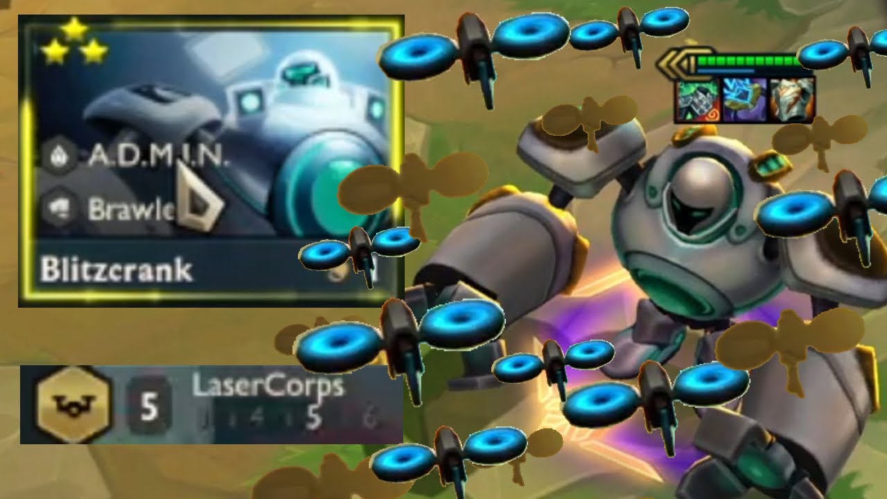 BLITZCRANK 1v9 Lazercorps TFT Set 8.5 YouTube