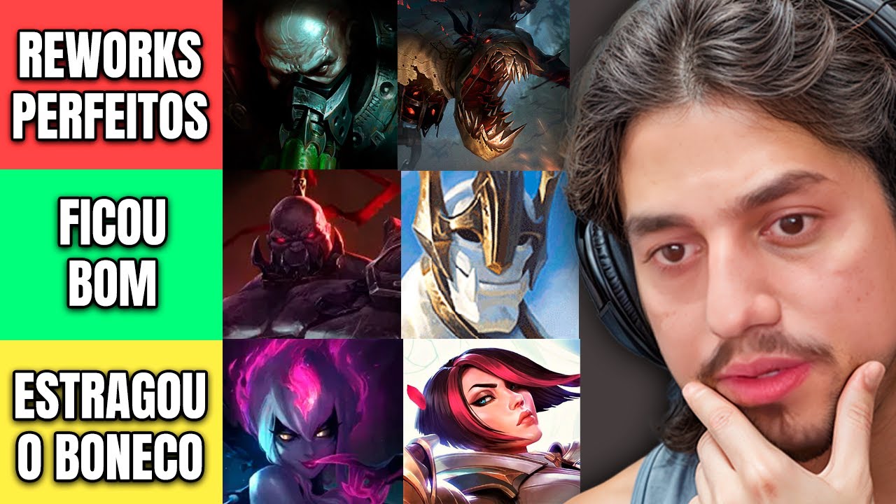 RANQUEANDO TODOS OS REWORKS DO LEAGUE OF LEGENDS! - YouTube