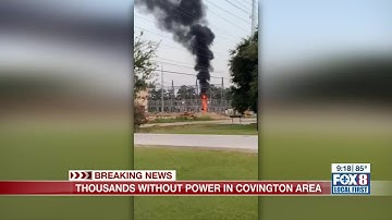 Cleco spokeswoman discusses Covington substation fire, power outage