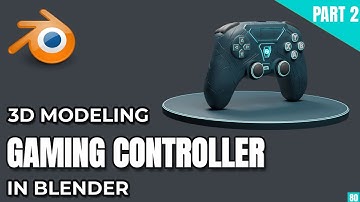 3D Modeling: Gaming Controller | Part 2 - Texturing, Details & Final Render